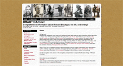 Desktop Screenshot of brautigan.net